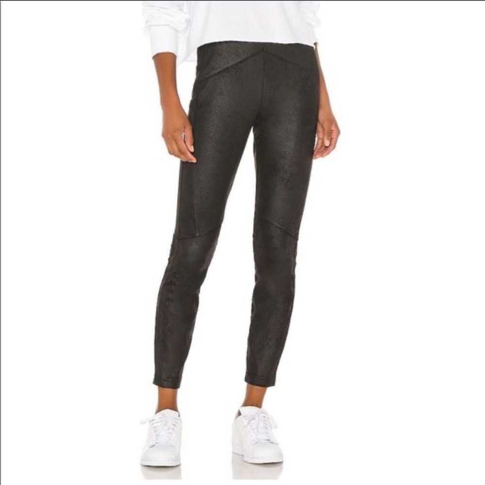 Free People Midnight Vegan black suede leggings size 6​